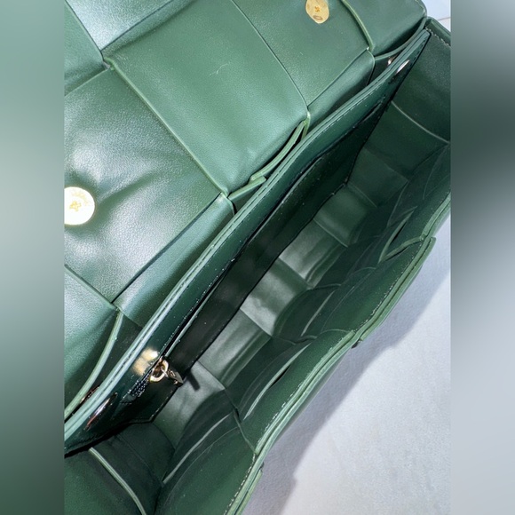 New Urban Expressions Dark Hunter Green Woven Shoulder Women’s Bag Purse-NWT - Picture 14 of 14